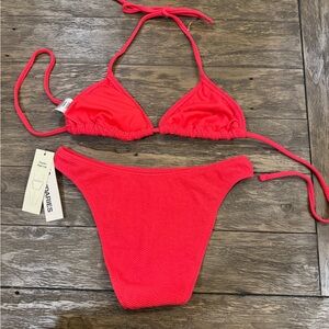 No Boundaries Vibrant Red Bikini Set